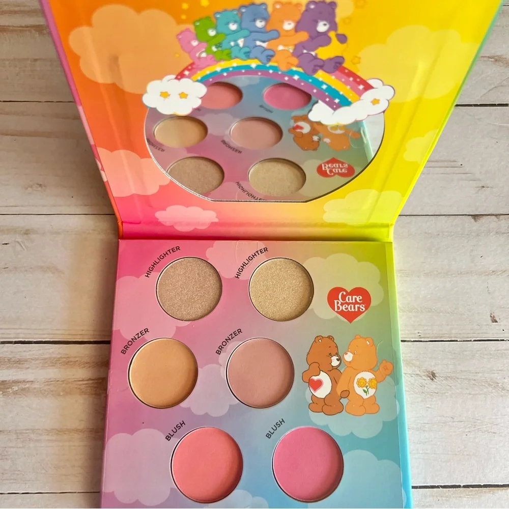 Care Bears Complexion Palette Kit Bronzer Highlighter Blush Mirror NEW Sealed